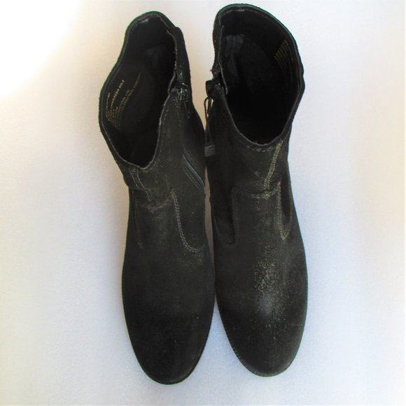 JADE by Crevo Black Suede Ankle Boots SIZE 6 - Picture 3 of 6